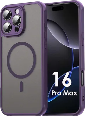 Produktbild von Handyhülle für Apple iPhone 16 Pro Max Matt Case Schutzhülle Kratzfest Passgenau Lila