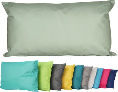 Produktbild von JACK Outdoor Lounge Kissen 30x50cm Dekokissen inkl. Füllung Wasserfest Sitzkissen Garten Stuhl Lotus Effekt, Farbe:Oliv