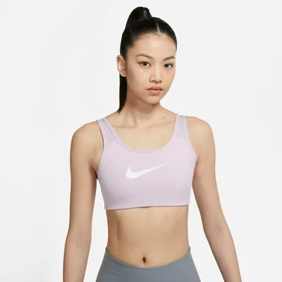 Immagine prodotto di NIKE W NK SWSH ICNCLSH STRPY BRA ICED LILAC/LIGHT VIOLET, taglia XL