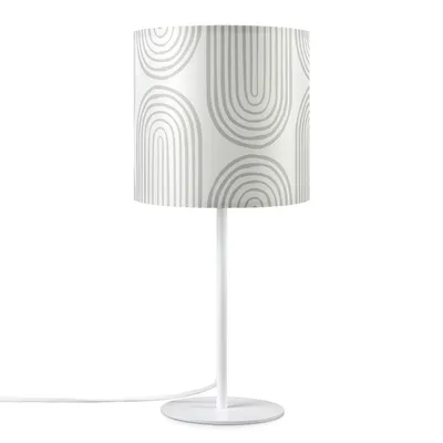 Produktbild von Tischlampe Nachttisch Stoffschirm Wandleuchte Wohnzimmer Tischleuchte Vintage