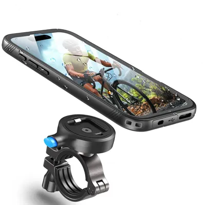 Obrázek produktu pro Elzusha – Voděodolný držák telefonu na kolo pro iPhone 16 Pro