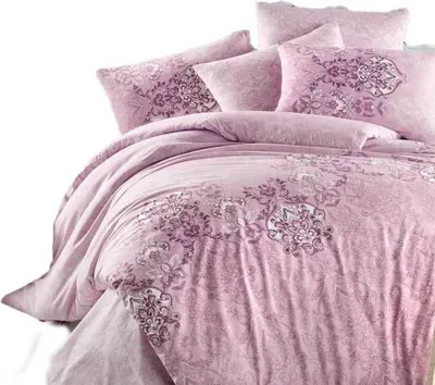 Produktbild von aboutyourhome bettwäsche Bettwäsche Baumwolle 135x200 80x80 Blumen Ornamente Rosa, 2tlg.