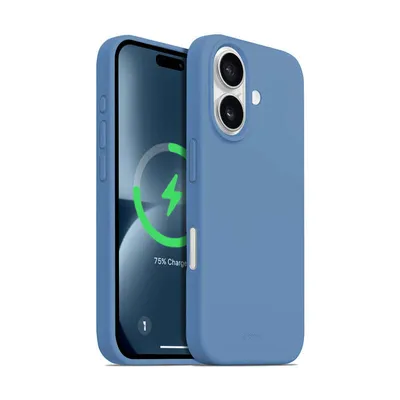 Immagine prodotto di Crong Colour Cover Magnetic - Custodia per iPhone 16 MagSafe (blu)