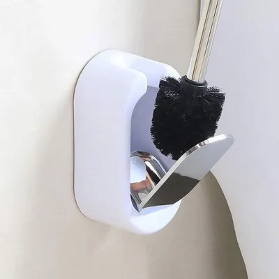 Produktbild von Montage-Wandbild 2 in 1 ergreifend in Acier Inoxydable Brosse WC, Toiletten Ménage Brosse de Nettoyage(D)