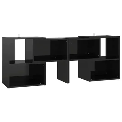 Produktbild von TV-Schrank Hochglanz-Schwarz 104x30x52cm Holzwerkstoff