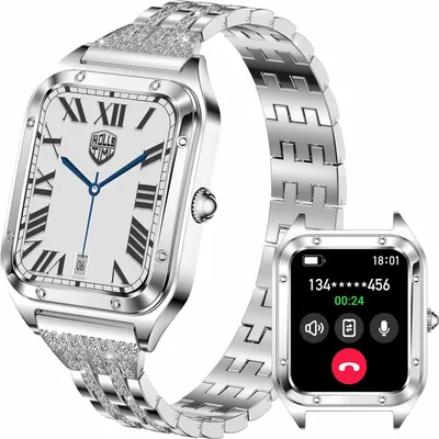 Produktbild von für Damen, 1,59 Zoll Full Touch Damen-Smartwatch mit weiblicher Gesundheitsverfolgung, Fitness-Tracker, Herzfrequenzmesser, wasserdichte Sport