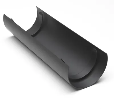 Produktbild von Raik Basic Thermoschild 130mm gussgrau Rauchrohr Länge 460mm für Rauchrohr / Ofenrohr