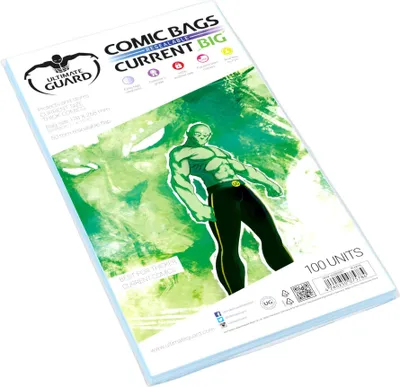 Obrázok produktu pre Torby do komiksów Ultimate Guard z zamknięciem (100 szt.) - Duży rozmiar