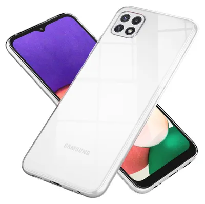 Zdjęcie produktu dla Etui NALIA „GLAZE” do Samsunga Galaxy A22 5G – przezroczyste etui ochronne z TPU, zapobiegające żółknięciu, smukłe i lekkie – przezroczyste etui na telefon