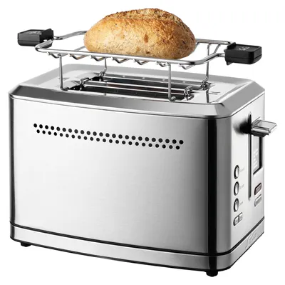 Produktbild von Solis Zwei-Schlitz Toaster, Brötchenaufsatz, Wiedererhitzungsfunktion, Countdown