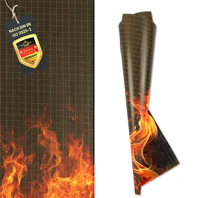 Produktbild von FireMat Gold Edition 150x150cm,Feuerfeste Unterlage. Indoor & Outdoor geeignet.Rutschfest & Wasserfest. Für Camping & Elektrogeräte DIN EN ISO 11925-2