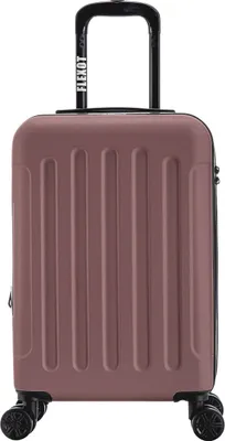 Produktbild von Flexot® Trolley - Handgepäck Koffer M Rosegold – Aluminium-Teleskopstange, ABS-Hartschale, erweiterbar 20%, Größe M, 360° Rollen – Koffer, Rollkoffer, Bordcase, Suitcase, Luggage