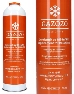 Zdjęcie produktu dla Czynnik chłodniczy Auto Clima Zamiennik R134a/R12 350g