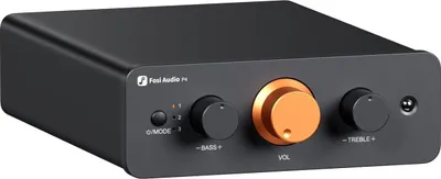 Immagine prodotto di Preamplificatore Fosi Audio P4 Mini – 3 RCA – per amplificatori e subwoofer
