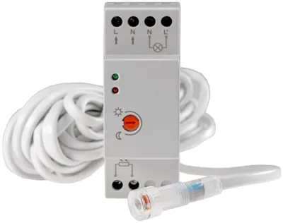 Produktbild von Dämmerungsschalter für Hutschiene 230V 5m Kabel externer Sensor IP65
