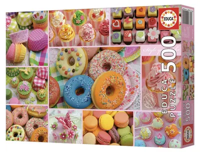 Produktbild von Educa Süßigkeiten-collage-puzzle 500 Stücke Mehrfarbig Mehrfarbig One Size