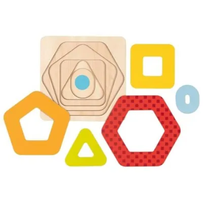 Zdjęcie produktu dla GOKI puzzle warstwowe kształty II