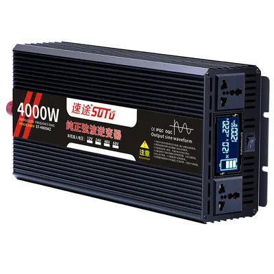 Produktbild von 4000W Wechselrichter/Spannungswandler DC60V zu AC 220V Konverter, Reiner Sinus Wechselrichter