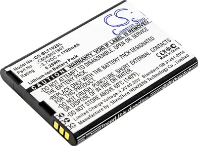 Image de TECHTEK Batterie compatible avec [BLU] T192, Tank Li remplace C654362190T