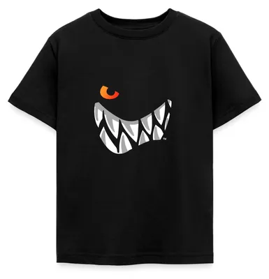 Produktbild von Spreadshirt Die Wilden Kerle Grinsen Kinder T-Shirt, 110/116 (5-6 Jahre), Schwarz