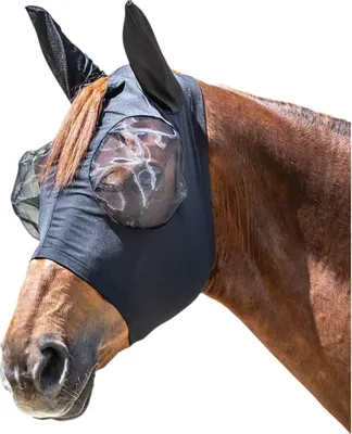 Produktbild von Waldhausen Fliegenmaske PUCK Fly Mask Schwarz Shetty