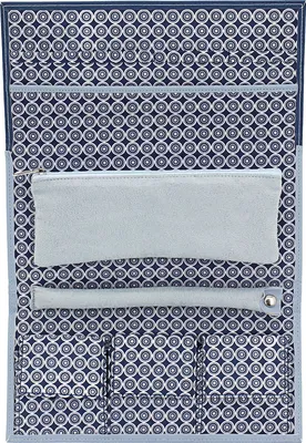 Produktbild von Friedrich Lederwaren Schmuckrolle Diagona Feinsynthetik blau, 20081-5