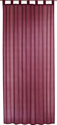 Produktbild von Elbersdrucke Schlaufenschal mit Kräuselband Update 04 rot-bordeaux transparent Längsstreifen 255x140 cm Vorhang für Wohnzimmer Schlafzimmer Flur