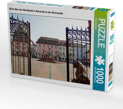 Produktbild von CALVENDO Puzzle Blick über den Marktplatz in Neustadt an der Weinstraße | 1000 Teile Lege-Größe 64x48cm Foto-Puzzle für glückliche Stunden