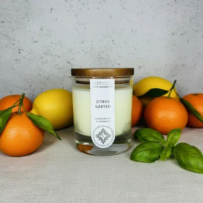 Produktbild von Verdancia Soja Duftkerze - "Zitrusgarten"