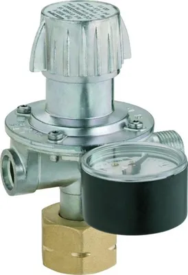 Produktbild von GOK Regler 12 kg einstellbar 0,5-4 bar mit Manometer