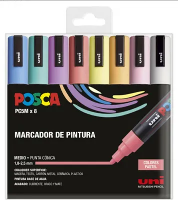 Image de Valises pour la cabine POSCA 182634810 Coloré 8 pièces