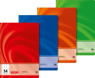 Produktbild von Vokabelheft Vivendi A4 32 Blatt Lineatur 54 Packung mit 10 Stück