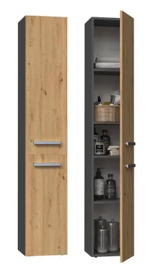 Produktbild von Polička Do Kúpeľňovej Skrinky Nel Ii Antracitový Dub Artisan