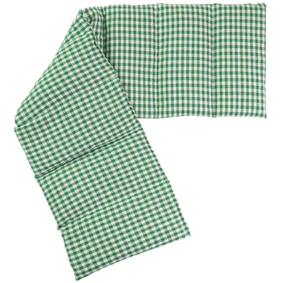 Produktbild von Rapssamenkissen 75x20cm groß 8-Kammer, grün-weiß - Wärmekissen, Körnerkissen