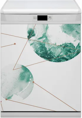 Produktbild von Magnet Folie für Geschirrspüler Küche Magnetmatte 60x80 cm  Dekor Geschirrspüle  - Murmeln Monde