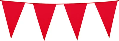 Produktbild von Wimpelkette PE 20x30cm L: 10m | Rot