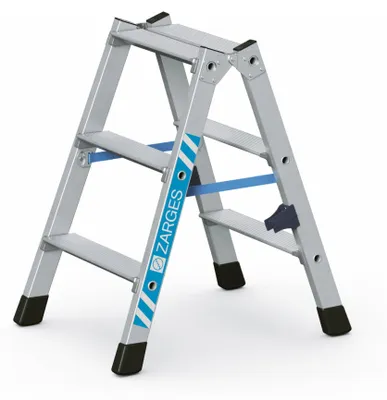 Produktbild von Zarges gebördelte Doppelstufenleiter Nova B 2x3 Stufen
