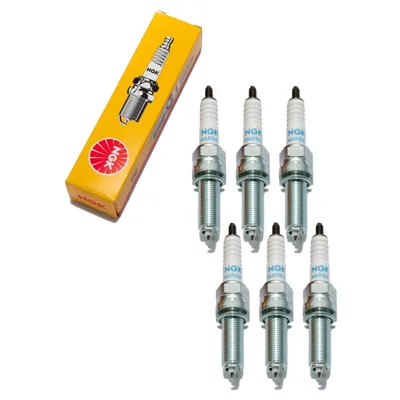 Produktbild von Zündkerzen Set NGK 6x LMAR8A-9 Zündkerze entstört, 26,5mm besonders langes Gewinde Ø 10,0mm Hex 14,0mm, Elektrodenabstand 0,90mm, Wärmewert 8, 4313