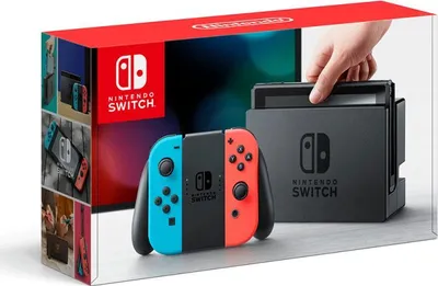 Nintendo Switch Konsole Gamepad, Farbe: Neon-Rot/Neon-Blau