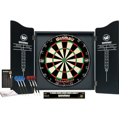 Zdjęcie produktu dla Winmau Diamond Plus, Szafka na lotki, Czarny, Nylon, Drewno, Każda płeć, 14 szt., 6 szt.