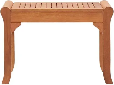 Imagen del producto de Banco de jardín de 64 cm, fabricado en madera de eucalipto maciza
