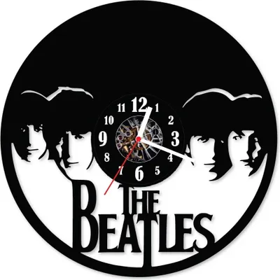 Zdjęcie produktu dla Zegar ścienny z płyty winylowej 326.13 The Beatles