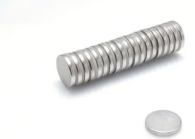 Produktbild von Neodym Magnete 14 x 2 mm 1 Stück mm N38, Extrem stark, Magnettafeln, Kühlschränke, Whiteboards, DIY