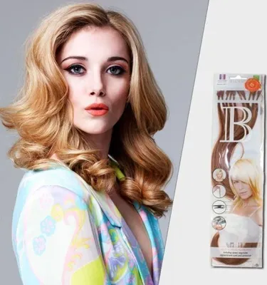 Produktbild von Echthaar-Strähnen 30 cm Hairlights, Natural, 5er-Pkg., 6