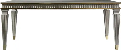 Produktbild von Esstisch Weiß Esszimmer Holz Möbel Design Elegantes Tisch Luxus Stil
