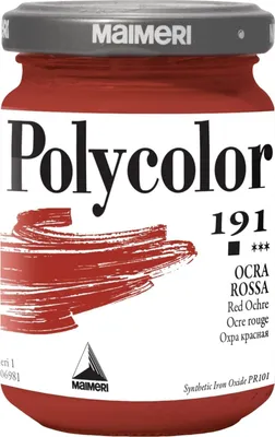 Zdjęcie produktu dla Maimeri Vynil Polycolor Farba akrylowa Red Ochre 191 140 ml 1 szt.