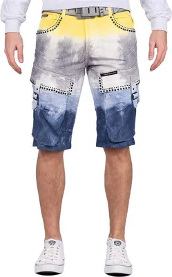 Produktbild von Cipo & Baxx Herren Regular Fit Shorts CK211 Yellow W38