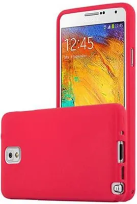 Produktbild von Cadorabo Schutzhülle für Samsung Galaxy NOTE 3 Hülle in Rot Handyhülle TPU Etui Cover Case