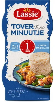 Immagine prodotto di Lassie Minuutje Toverrijst 250g – Preparazione del riso veloce e deliziosa