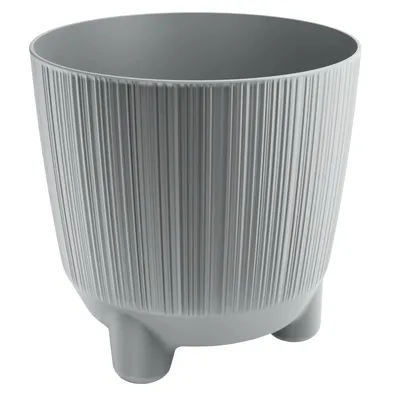 Produktbild von Blumentopf mit Beinen RYFO N 19,5 cm - Farbe: hellgrau